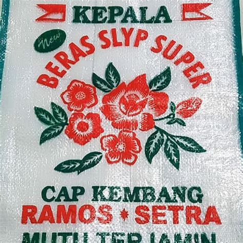 Jual Karung Beras 25kg Cap Rojolele Cap Jago Cap Kembang Isi 25