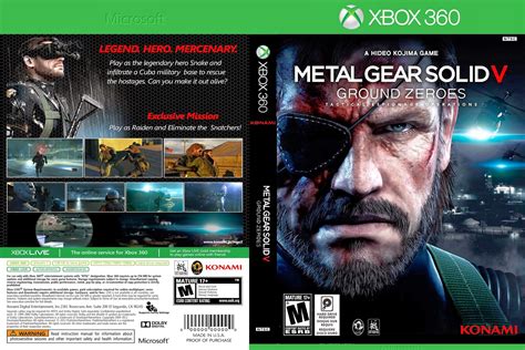 Metal Gear Solid V Ground Zeroes Xbox 360 Ultra Capas