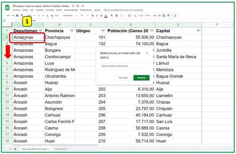 Cómo hacer listas desplegables dependientes en Google Sheets