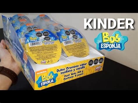 Bob Esponja Abr Una Caja Completa De Kinder Sorpresa Gepxho Youtube