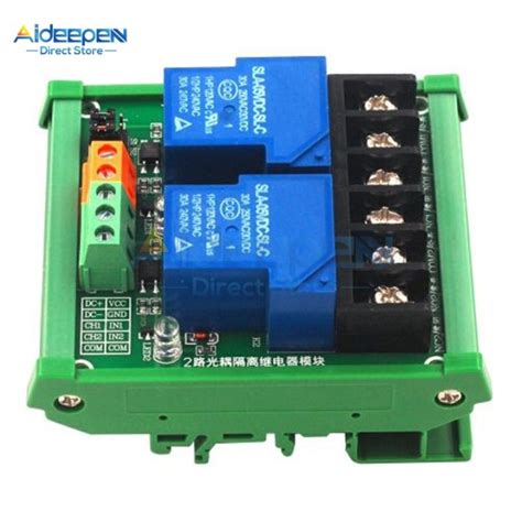 Dc 5v 12v 24v 2 Channel 30a High And Low Level Trigger Relay Module Plc