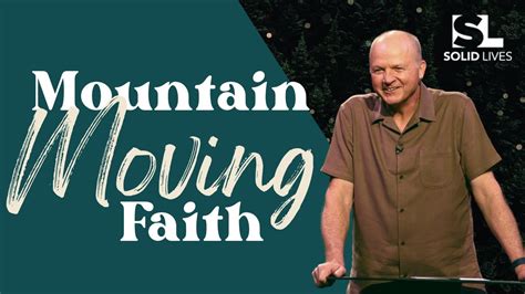 Mountain Moving Faith Jerry Dirmann YouTube