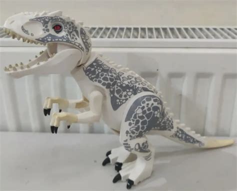 Lego Jurassic World Indominus Rex White Dinosaur Figure T Rex Set 75919