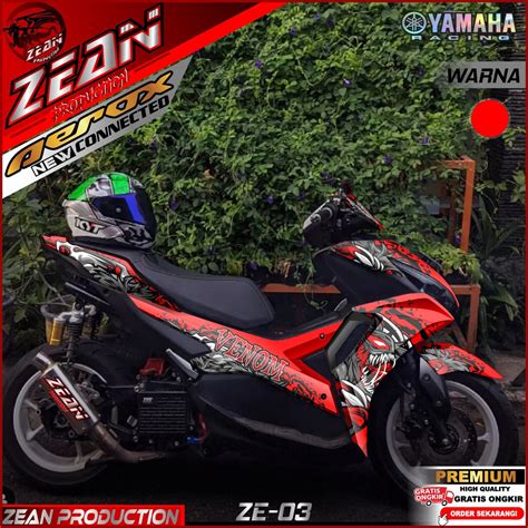 Jual Cod Terbaru Decal Sticker All New Aerox Connected