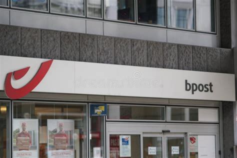 Bpost Bank Branch Exterior And Logo Editorial Stock Photo Image Of