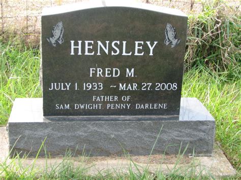 Fred Melvin Hensley 1933 2008 Find A Grave Memorial