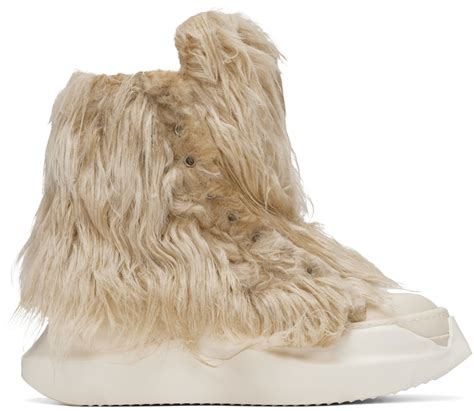 Rick Owens Drkshdw Off White Abstract Sneakers SSENSE UK