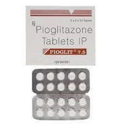 Pioglit Pioglitazone Tablet At Rs Box Anti Diabetic Medicine In