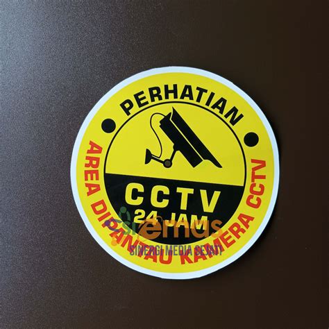 Jual Stiker Area Dipantau Cctv Stiker Cctv Sticker Area Ini