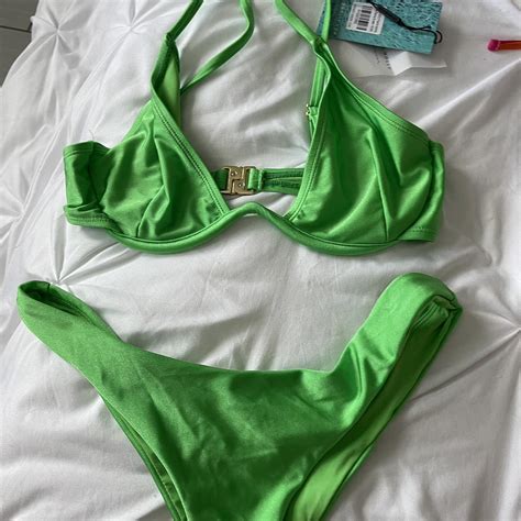 HELLO MOLLY GREEN BIKINI Depop