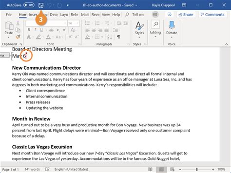 How To Co Author In Word Customguide