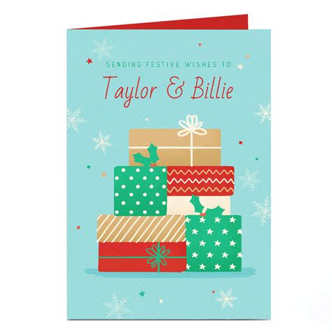 Buy Personalised Christmas Card Sending Festive Wishes For Gbp 1 79 Card Factory Uk