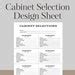 Cabinet Design Selection Sheet Home Building Product Template Cabinet