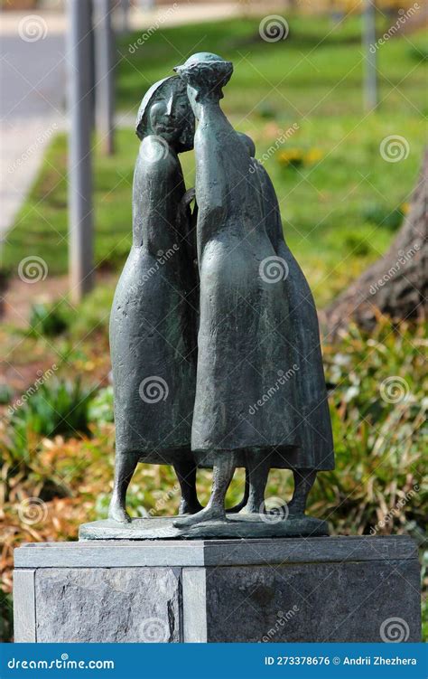 Plauen Germany March The Three Gossips By Volker Beier