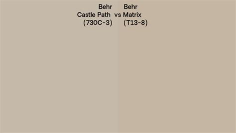 Behr Castle Path Vs Matrix Side By Side Comparison