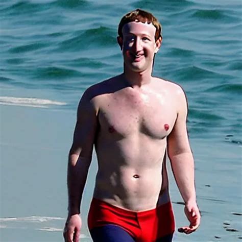 Mark Zuckerberg Thirst Trap Photo Muscular Shirtless Stable Diffusion