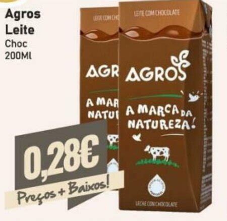 Promoção Agros Leite Choc 200ml em Belita