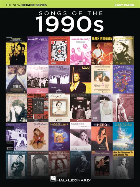 Songs Of The 1990s The New Decade Series Hal Leonard Online