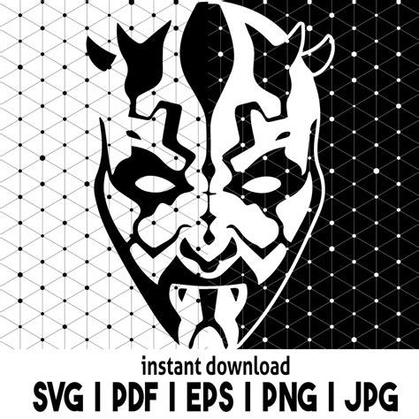 Darth Maul SVG Darth Maul Decal SVG Files Star Wars Sith Svg Episode 1 ...