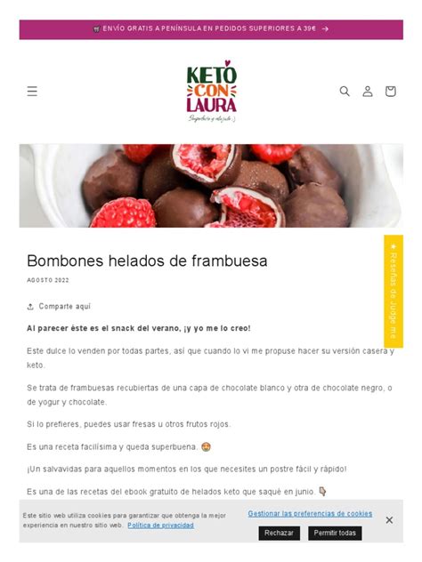 Bombones Helados De Frambuesa Pdf Helado Postres