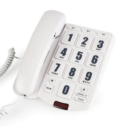 Big Button Corded Phone for Seniors, Landline Phones with One Touch Dialing for Home, Office, Hotel