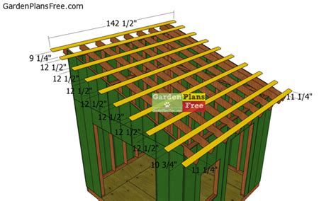 X Lean To Shed Roof Plans Howtospecialist How To Build