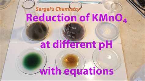 Reduction Of Potassium Permanganate Manganate Vii With Sulphite At