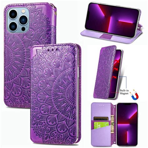 iPhone 13 Pro Max Bloom Magnetic Case Purple - BnkCase.com