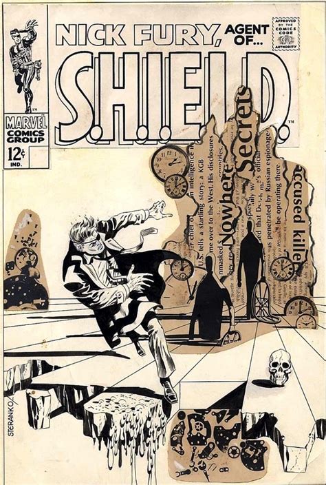 Jim Steranko Original Art Nick Fury Agent Of Shield Cover