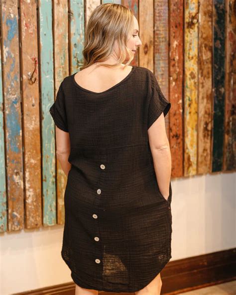 Shannon Passero Meghan Tunic Dress Black Dan S Southern Prep