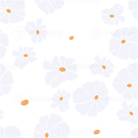 Retro floral seamless pattern. Groovy Daisy Flower 19898741 PNG