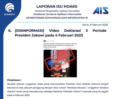 Isu Hoaks Disinformasi Februari Ppid Diskominfo Jateng