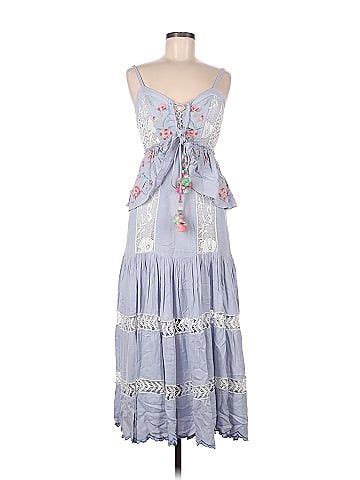 ThredUP Thrift Clean Out Do Good Blue Dress Casual Casual Dress