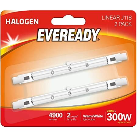 Crompton Lamps Halogen 118mm Linear 230W R7s Dimmable Warm White Clear