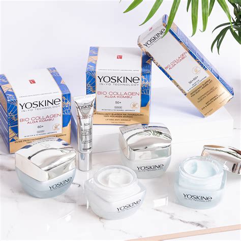 Yoskine Bio Collagen Alga Kombu 60 Naprawczy BioKREM Na Zmarszczki Na Noc