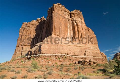 Organ Courthouse Towers Viewpoint Arches National Stock Photo