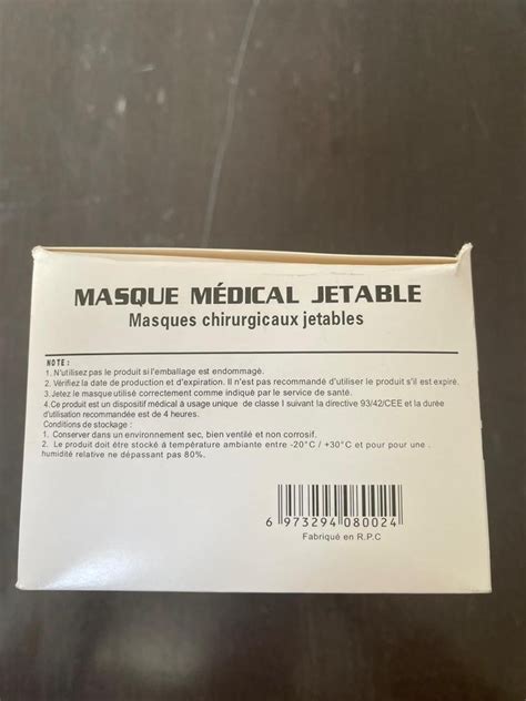 Masque Chirurgical Type Iir Noir Destockage Grossiste