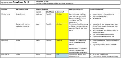 Risk Assessments Elsie Cole