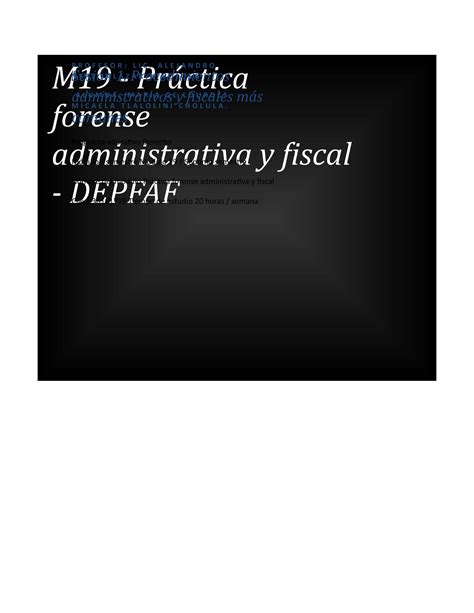 M U S Matc Pr Ctica Forense Administrativa Y Fiscal Redaccion De