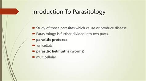 Parasitology Presentation Pptx