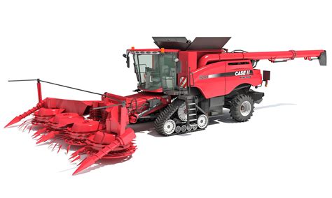 Case Ih Tracked Combine 3d Model Cgtrader