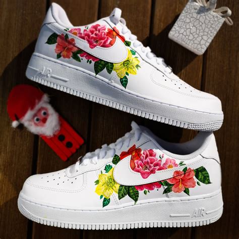 Custom Air Force 1 Flowers Nike Air Shoes Nike Shoes Air Force