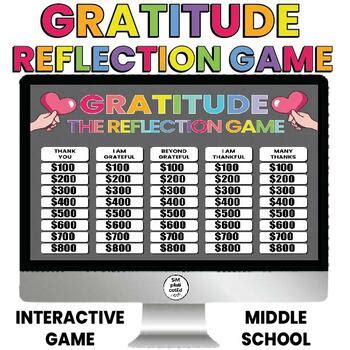 Gratitude Attitude Bulletin Board Posters Prompts Games