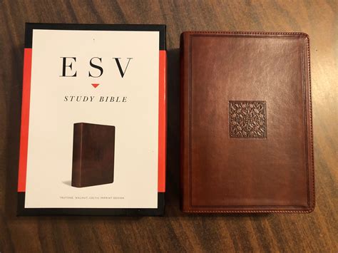 Personalized ESV Study Bible - Walnut Brown Trutone, Celtic Imprint ...