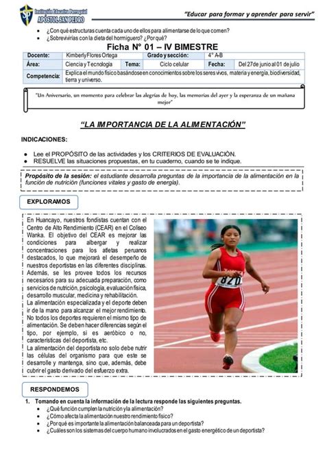 Fichas Semana 01 4unidad Docx Descarga Gratuita