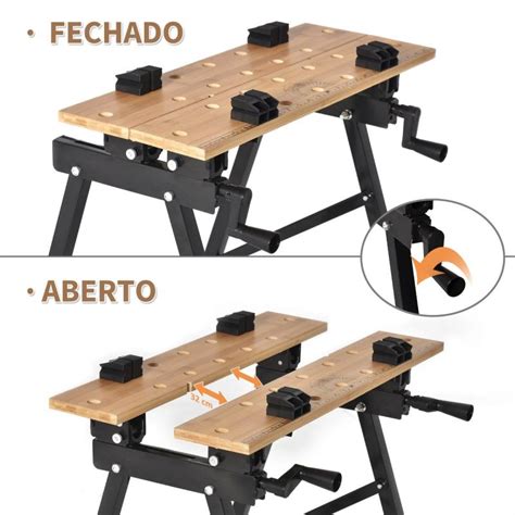 Bancada De Trabalho Dobr Vel Port Til Placas Ajust Veis Em Ngulo E