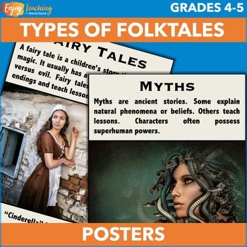 Folktales Posters Myth Legend Fairy Tale Fable Tall Tale By