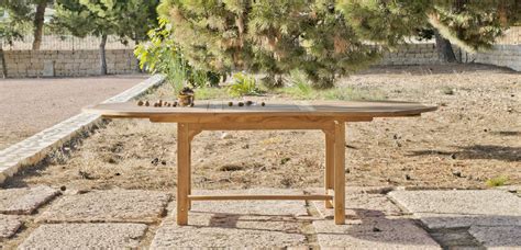 Mesa Madera Teka Seroni Ext de Hevea Jardín Terraza Madera