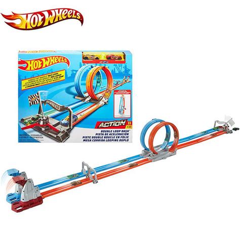 Hot Wheels Track Double Loop Dash Original Mattel Track Hot Wheels Set Jalur Lazada Indonesia