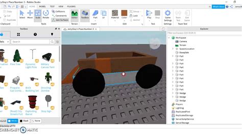 How To Make A Car In Roblox Studio 2020 New Working Hinges In Video